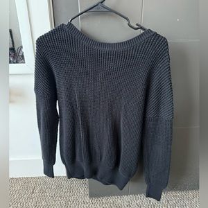 Black knit sweater